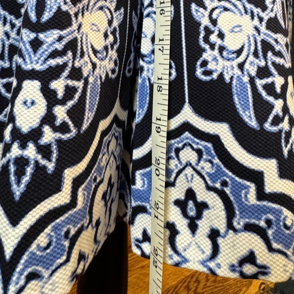 LOW PRICE!****TALBOTS****NWT Fully-Lined  Dress Blue/White Medallion Print -8P - Picture 10 of 15